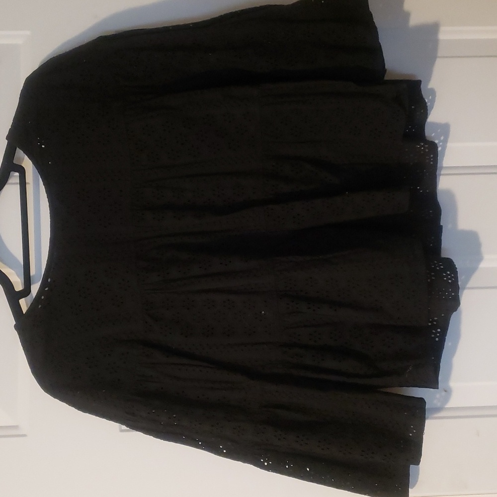 Madewell tier eyelet top